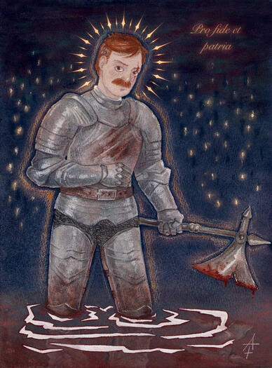 A knight (other artist’s OC)
