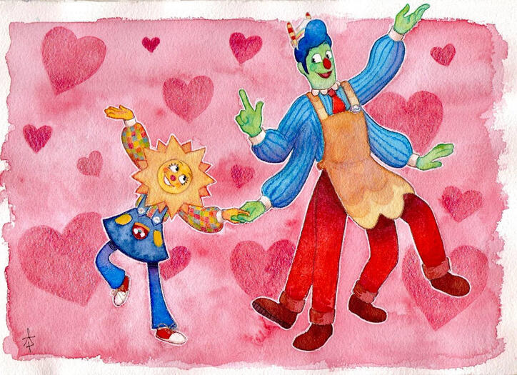 Welcome home: two characters